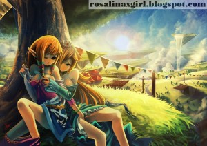 princess Rosalina nintendo ecchi yuri lesbian legend of zelda skyward sword blackcenturies