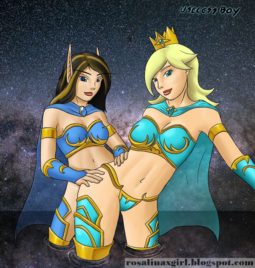 nintendo mario princess rosalina sexy ecchi draenei