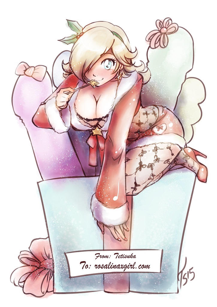 Rosalina Nintendo sexy lingerie christmas santa present