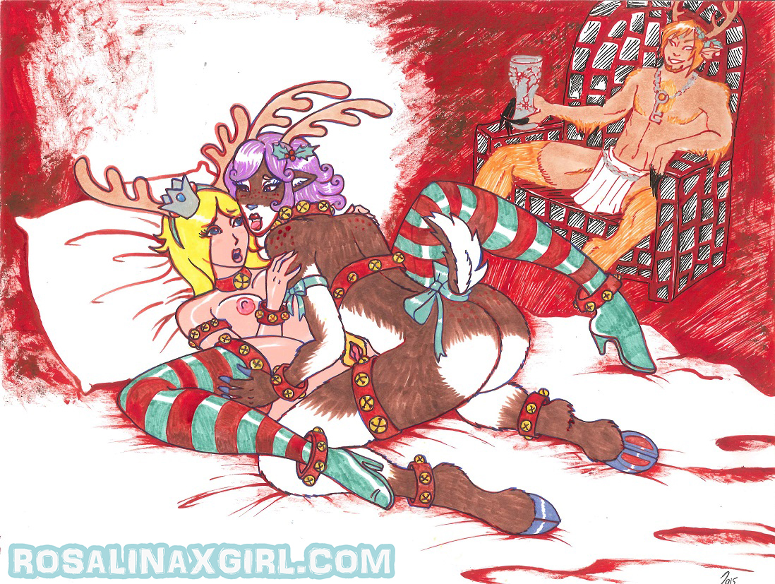 princess rosalina Nintendo hentai porn yuri lesbian reindeer furry krampus christmas santa