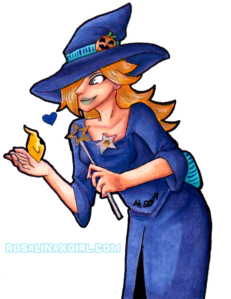 princess Rosalina nintendo kart tour halloween witch